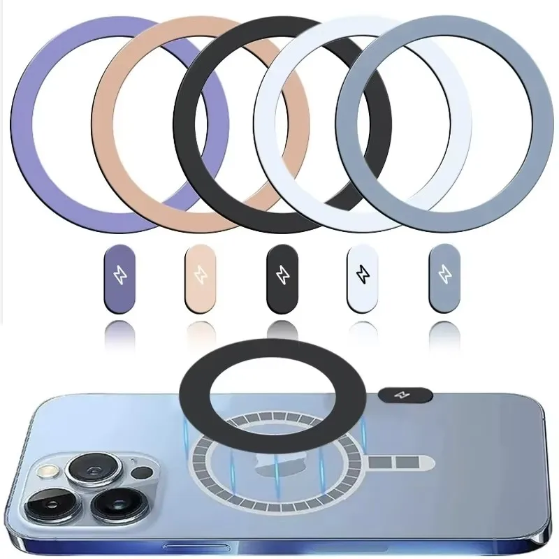 Car Phone Holder - 5/1 szt. Metalowe naklejki w formie