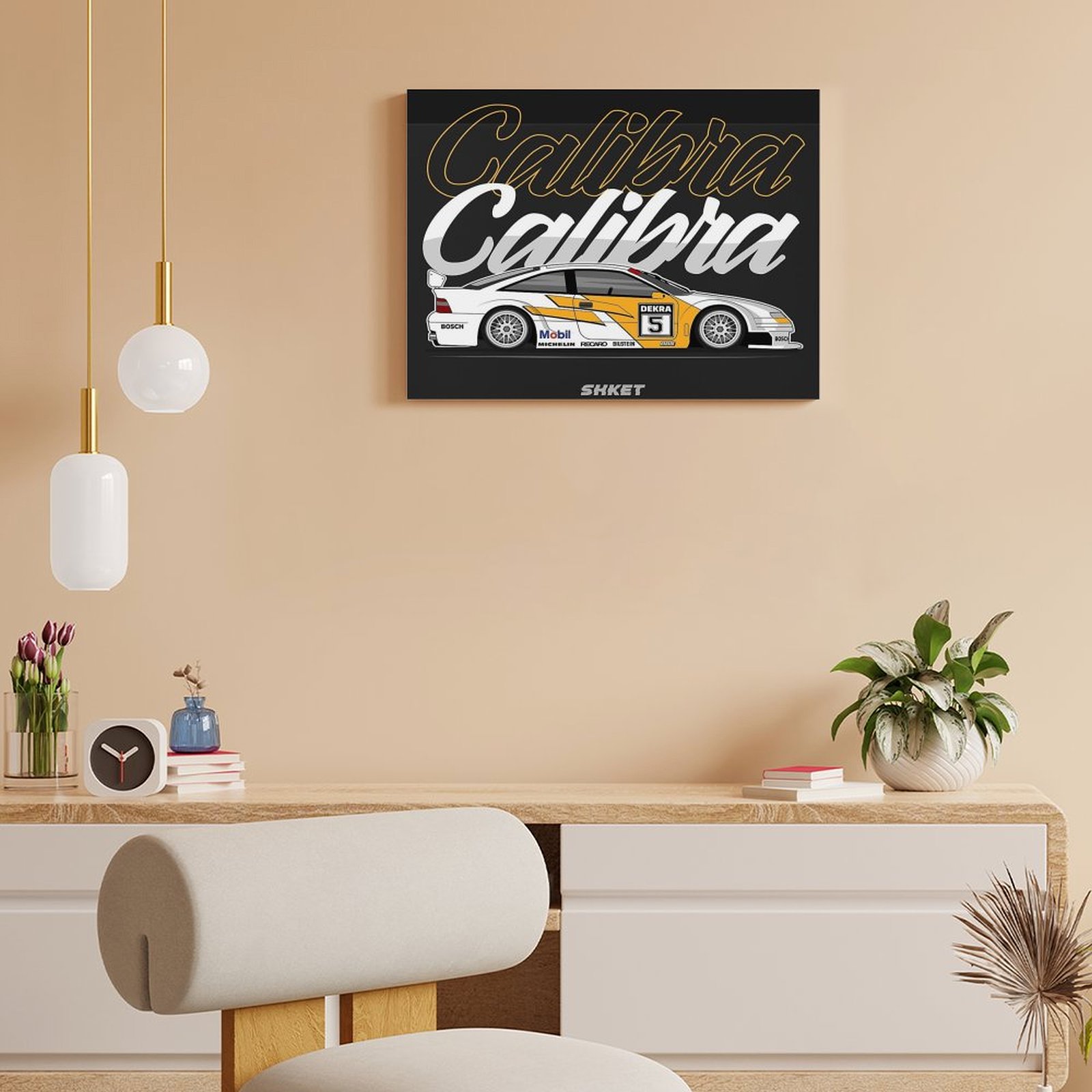 Obraz na płótnie Opel Calibra  – Car Mirror recenzja i cena