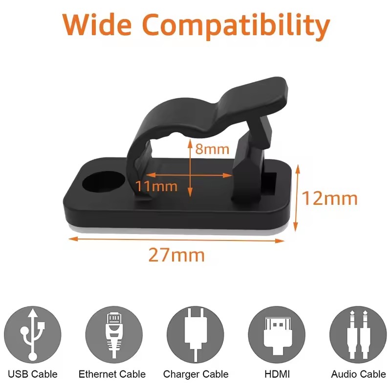 Samoprzylepne klipsy do kabli, – Car Cable Organizer recenzja i cena